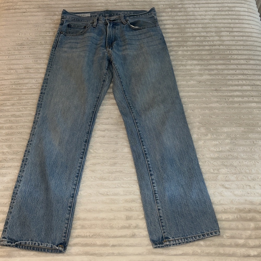 Gap‎ 1969 Jeans Men's 31 Blue Straight Leg Medium Wash Denim31x30